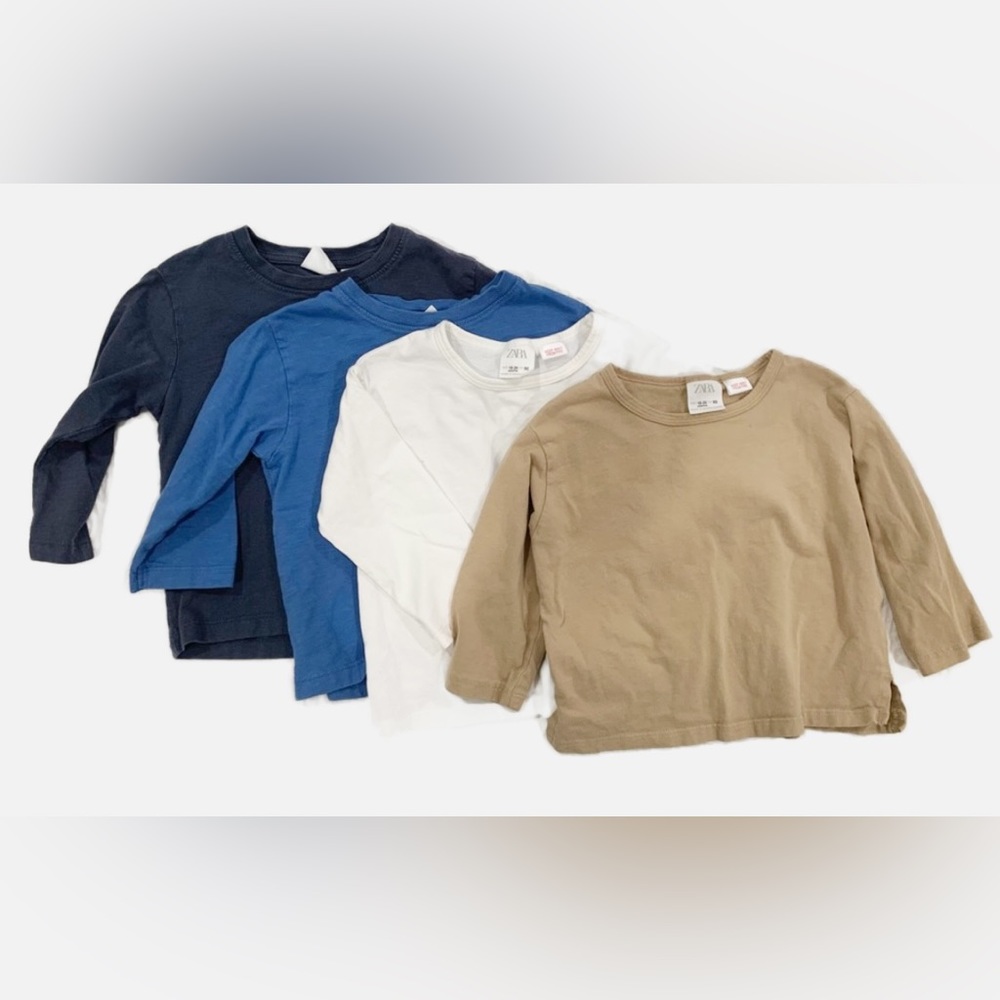Zara gender neutral long sleeve tshirts 18-24 mo